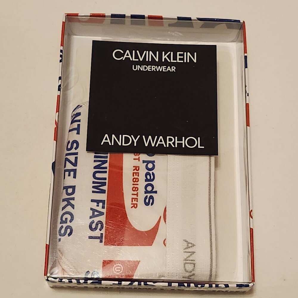LIMITED EDITION Calvin Klein Andy Warhol Bikini Briefs Woman's Size Small BNIP